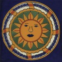 Mexican Talavera Tiles Sun 7