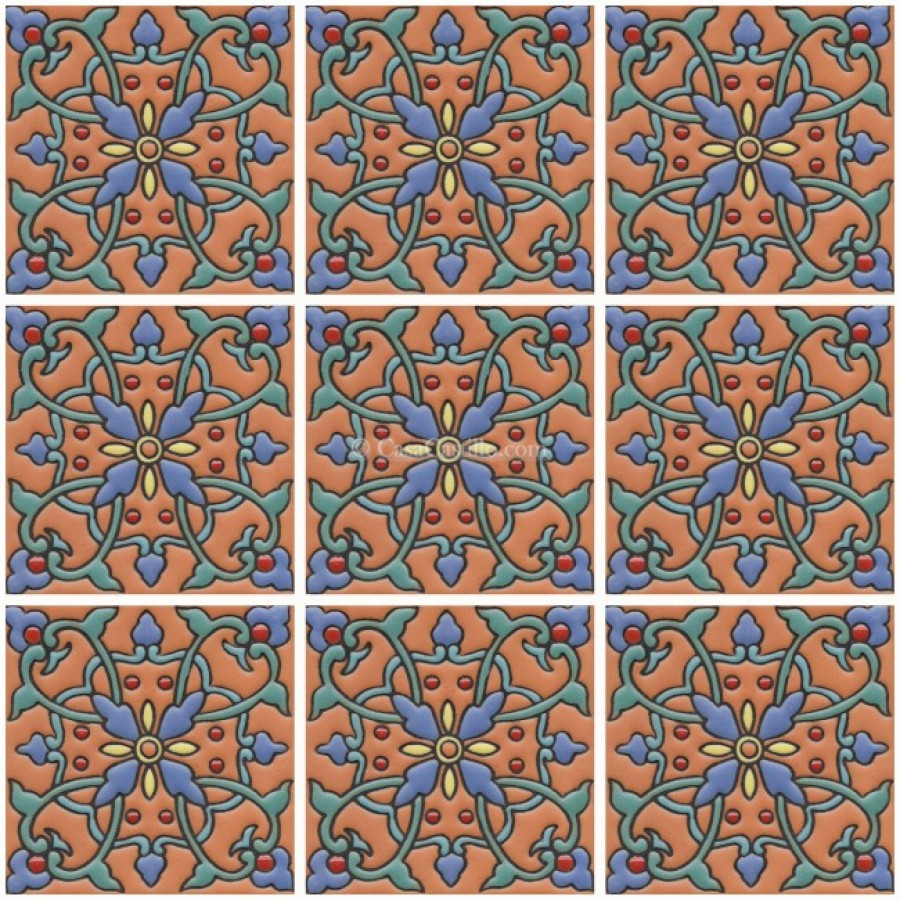 Mexican Tile Malibu Animal Dodo Santa Barbara Tiles Cuerda 