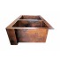 Copper Apron Sink 2 Bowls 60/40 Grapevines