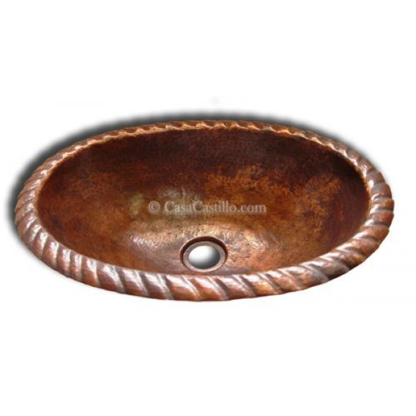 Copper Sink Oval Embrace