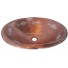 Copper Vessel Sink Oval Silver Fishes
