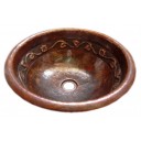 Copper Sink Round Intertwine