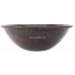 Hand Painted Copper Vessel Sink Round Flowers and Leaves