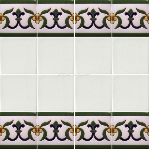 Ceramic High Relief Border Tile Somosierra