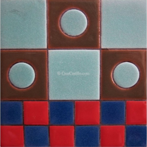 Ceramic High Relief Tile Domino