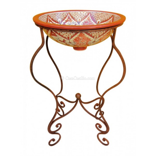 Mexican Iron Sink Stand Pilar