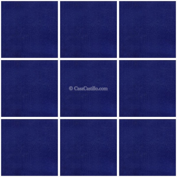 Mexican Talavera Tiles Blue Cobalt Washed