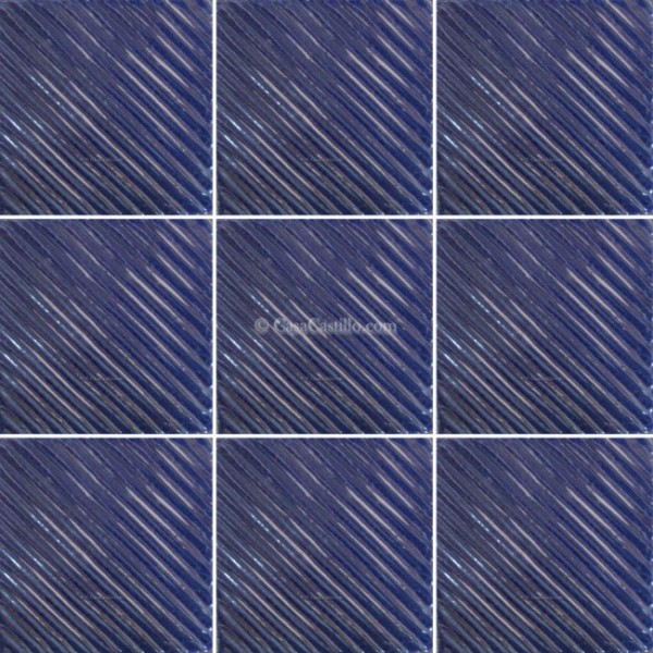 Mexican Talavera Tiles Blue Ripples