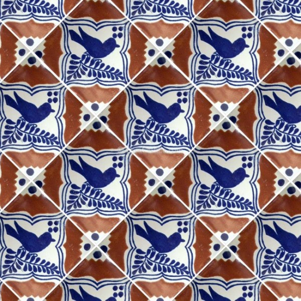 you select the size Mexican Talavera Ceramic Tiles Talavera Handcrafted Dove2