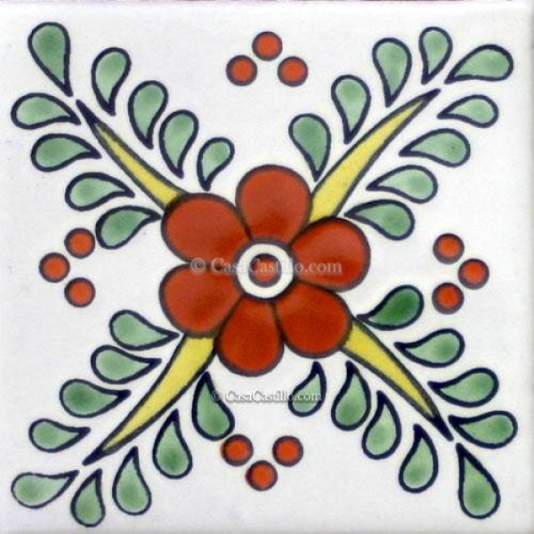 Ceramic Frost Proof Tiles Flowers 6