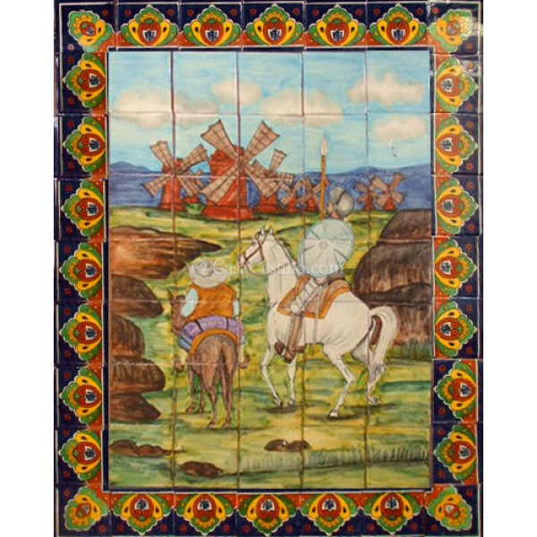 Ceramic Frost Proof Mural Don Quijote