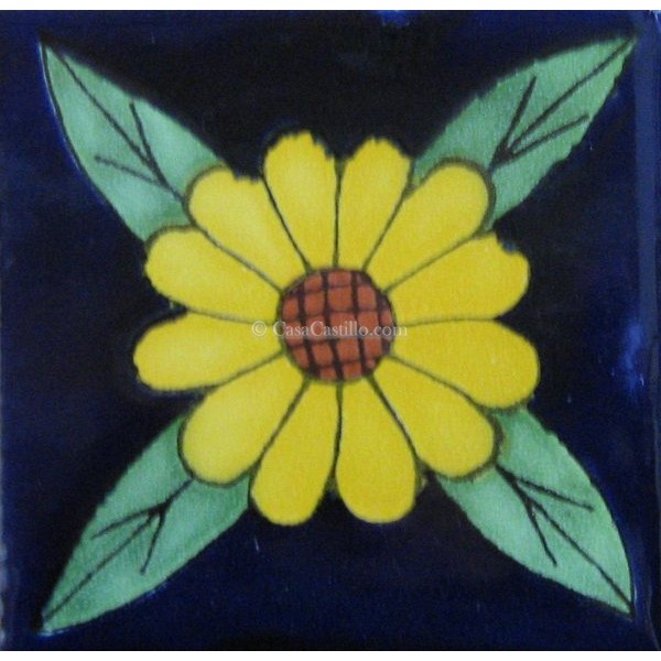 Mexican Talavera Tiles Sunflower 11