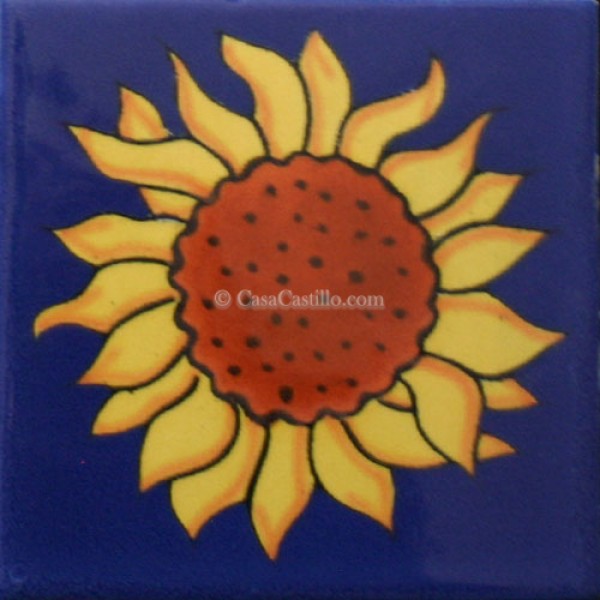Ceramic Frost Proof Tiles Sunflower 5