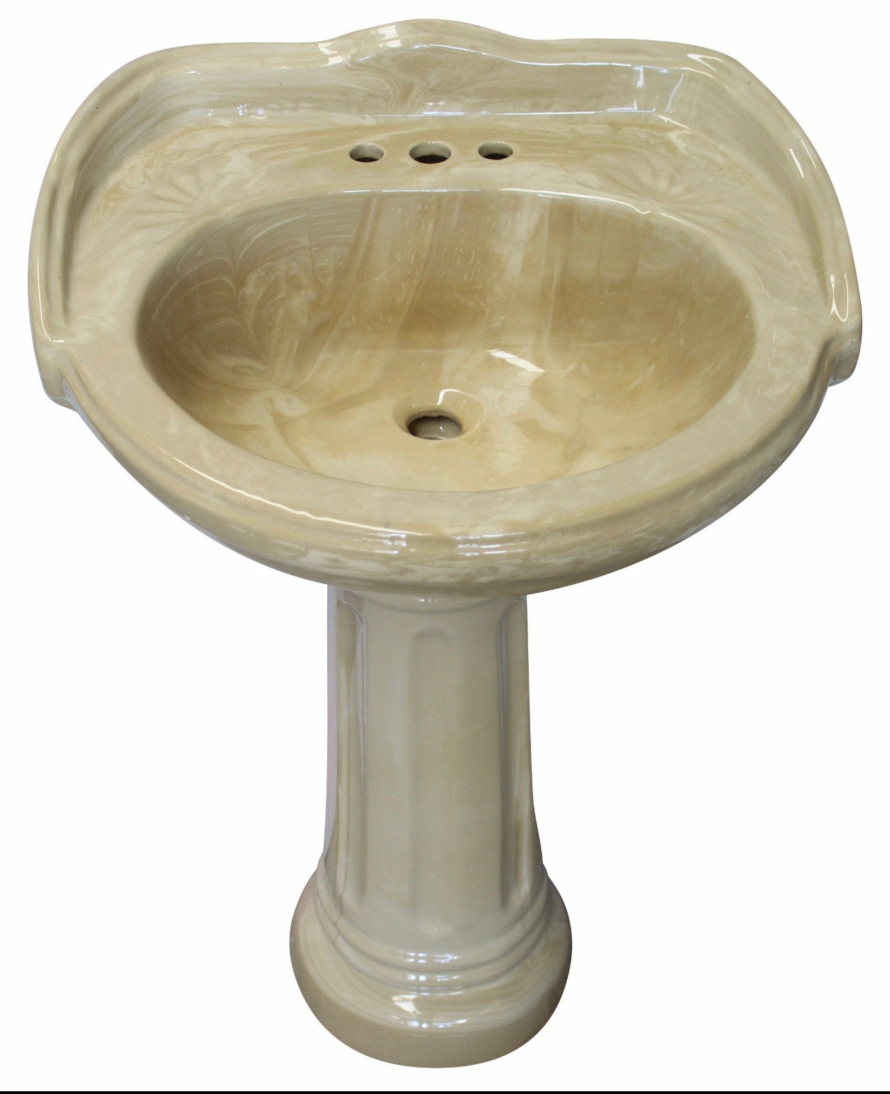Mexican Talavera Pedestal Sink Marmol